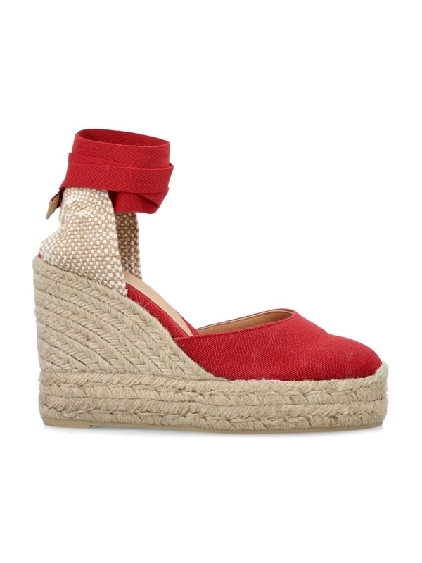 까스따네르 SS24 Castaner Carina 8 canvas espadrilles 021641002604 ROSSO CARMINIO