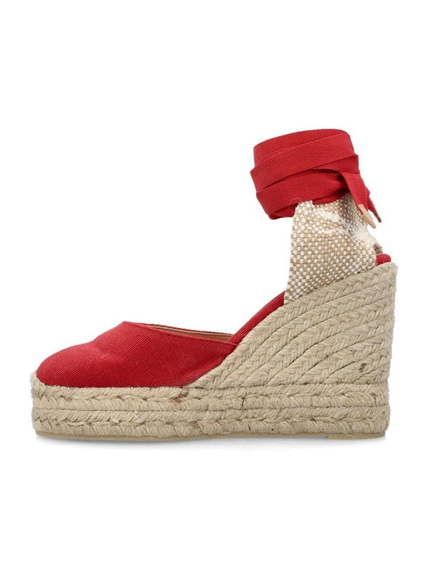 까스따네르 SS24 Castaner Carina 8 canvas espadrilles 021641002604 ROSSO CARMINIO