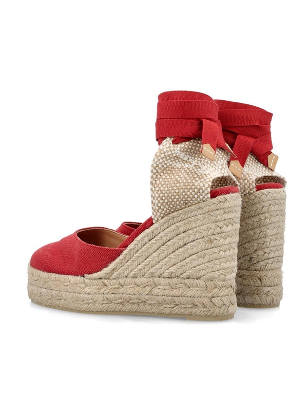 까스따네르 SS24 Castaner Carina 8 canvas espadrilles 021641002604 ROSSO CARMINIO