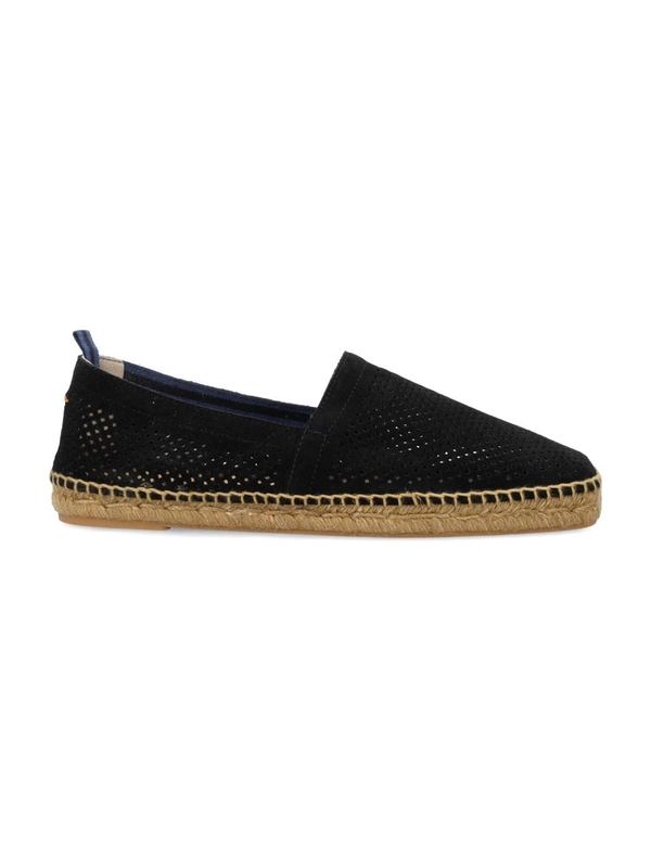 까스따네르 SS24 Castaner Pablo pierced espadrilles Flat shoes Black 023418186100 Black