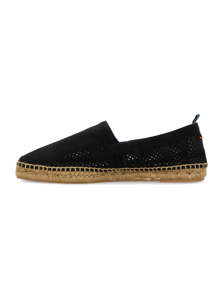 까스따네르 SS24 Castaner Pablo pierced espadrilles Flat shoes Black 023418186100 Black