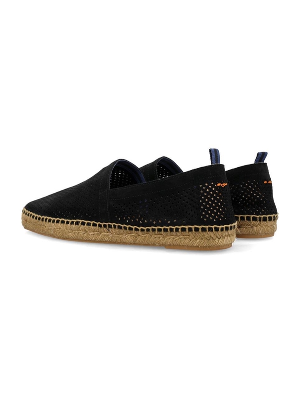 까스따네르 SS24 Castaner Pablo pierced espadrilles Flat shoes Black 023418186100 Black