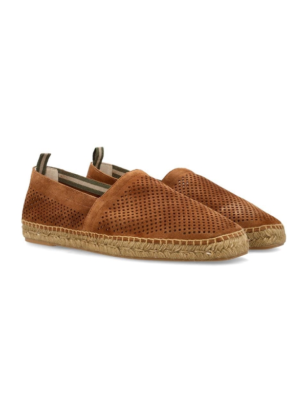 까스따네르 SS24 Castaner Pablo pierced espadrilles Flat shoes Brown 0234181862003 Brown