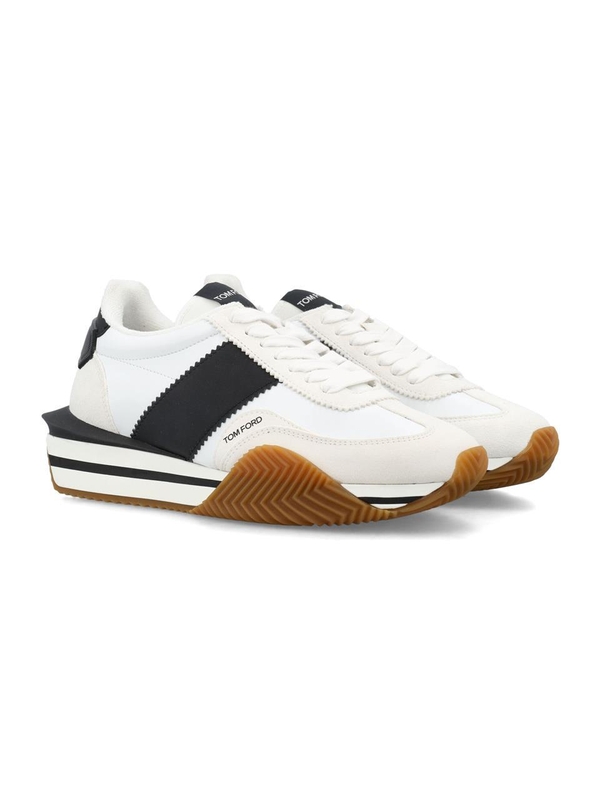 톰 포드 SS25 Tom Ford Sneakers J1292TAP003N5W004 WHIE/BLACK+CREAM