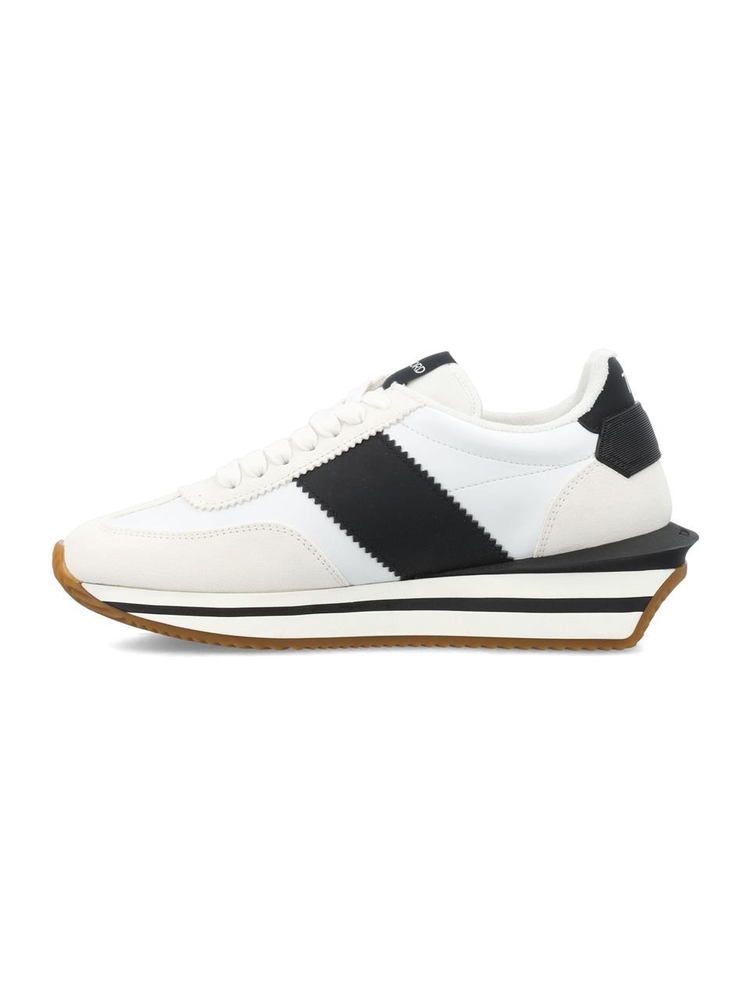 톰 포드 SS25 Tom Ford Sneakers J1292TAP003N5W004 WHIE/BLACK+CREAM