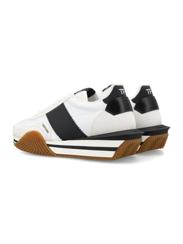 톰 포드 SS25 Tom Ford Sneakers J1292TAP003N5W004 WHIE/BLACK+CREAM