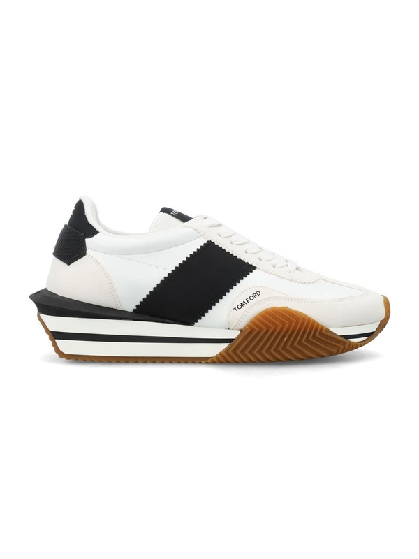 톰 포드 SS25 Tom Ford Sneakers J1292TAP003N5W004 WHIE/BLACK+CREAM