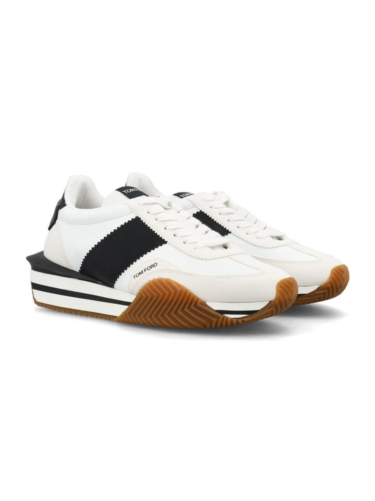 톰 포드 SS25 Tom Ford Sneakers J1292TAP003N5W004 WHIE/BLACK+CREAM