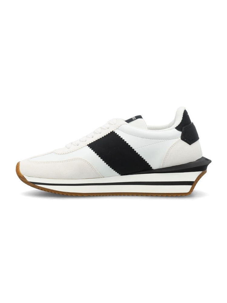 톰 포드 SS25 Tom Ford Sneakers J1292TAP003N5W004 WHIE/BLACK+CREAM