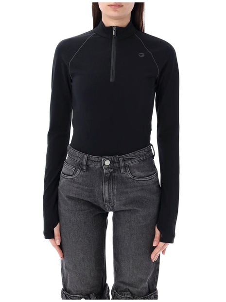 코페르니 SS24 Coperni Zipped bodysuit Top Black COPBO03563LBLACK Black