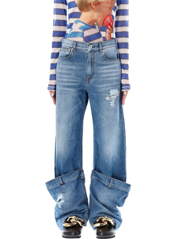 JW 앤더슨 FW24 JW ANDERSON Jeans Blue DT0056PG1164804 Blue