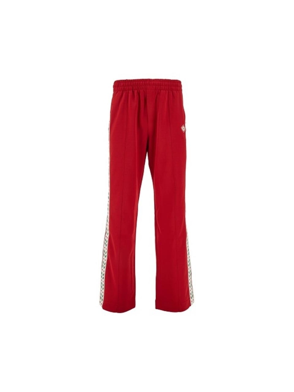 카사블랑카 FW24 CASABLANCA TRACKPANTS MF24-JTR-214-01.RED-RED Red