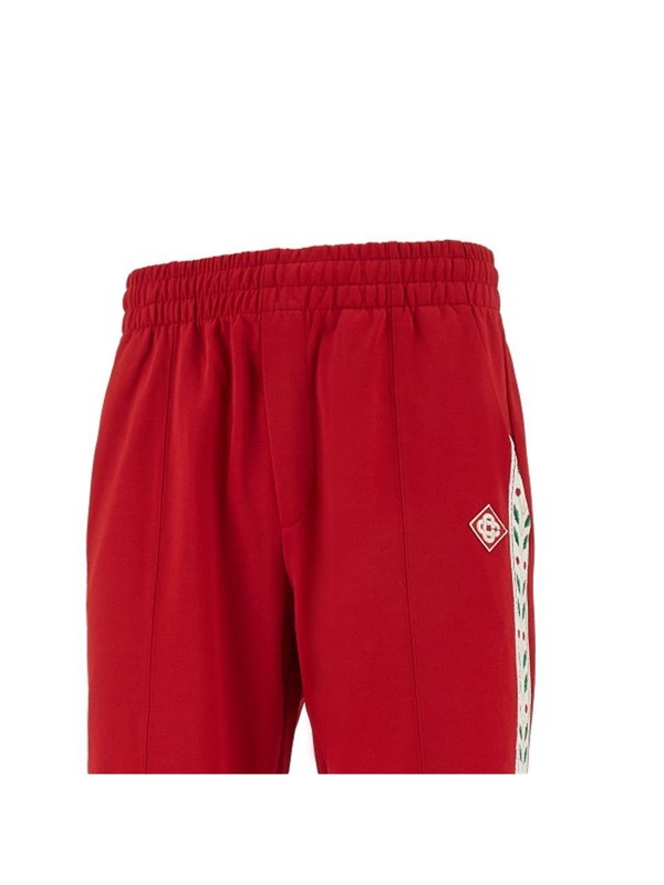 카사블랑카 FW24 CASABLANCA TRACKPANTS MF24-JTR-214-01.RED-RED Red