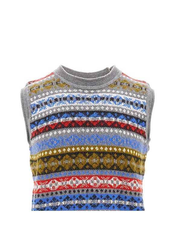 웨일스 보너 FW24 WALES BONNER KNITWEAR UA24KN18WO029050-9050 Multicolor