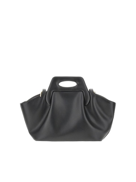 더모아레 FW24 THEMOIRE LEATHER BAG TMCODHN1.BLACK-BLACK Black