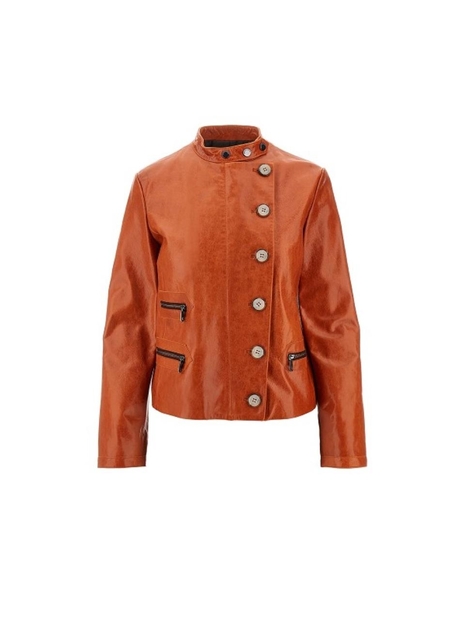 엠포리오 아르마니 FW24 EMPORIO ARMANI LEATHER JACKET EW000208AF10508U3042-U3042 Red