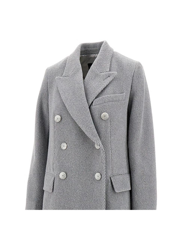 엠포리오 아르마니 FW24 EMPORIO ARMANI LONG COAT EW000335AF10226U8047-U8047 Grey