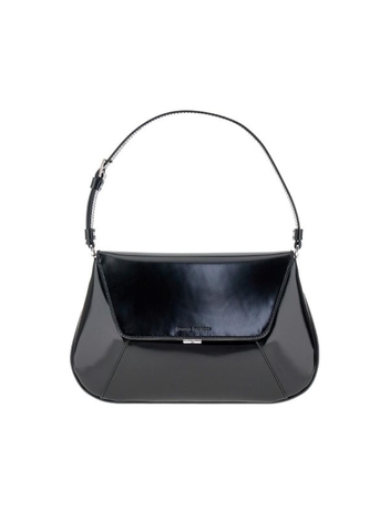 아미나무아디 FW23 AMINA MUADDI LEATHER BAG AMISPAZZOLATOBLACK-BLACK Black