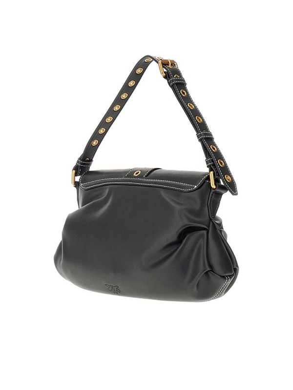 핀코 FW24 PINKO LEATHER BAG 102801A1W9Z99Q-Z99Q Black