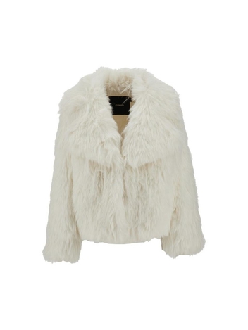 핀코 FW24 PINKO FUR JACKET 104375A27LZ14-Z14 White