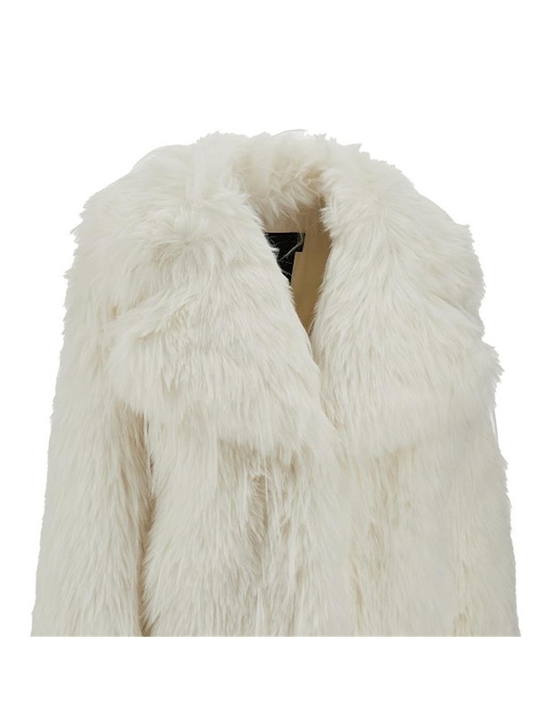 핀코 FW24 PINKO FUR JACKET 104375A27LZ14-Z14 White