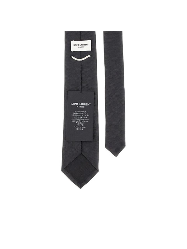 생로랑 SS24 SAINT LAURENT MEN SILK TIE 7778393Y0091060-1060 Black