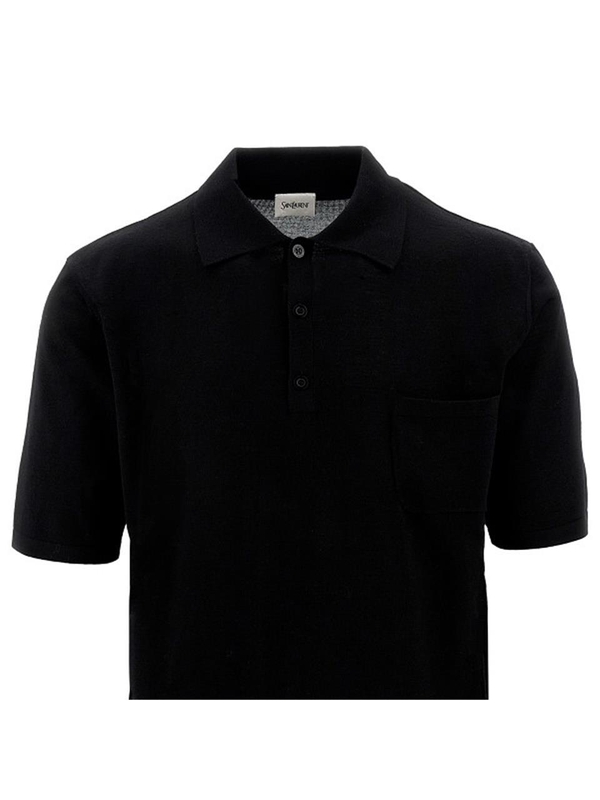 생로랑 FW24 SAINT LAURENT POLO 802104Y75YW1000-1000 Black