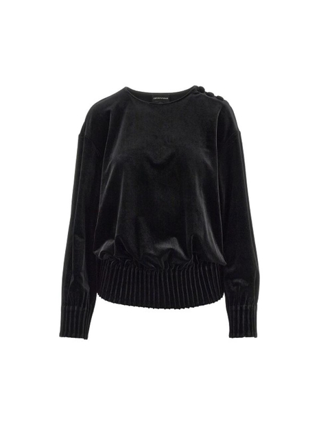 엠포리오 아르마니 FW24 EMPORIO ARMANI CHENILLE SWEATSHIRT 6D2M6B2JVZZ0999-0999 Black