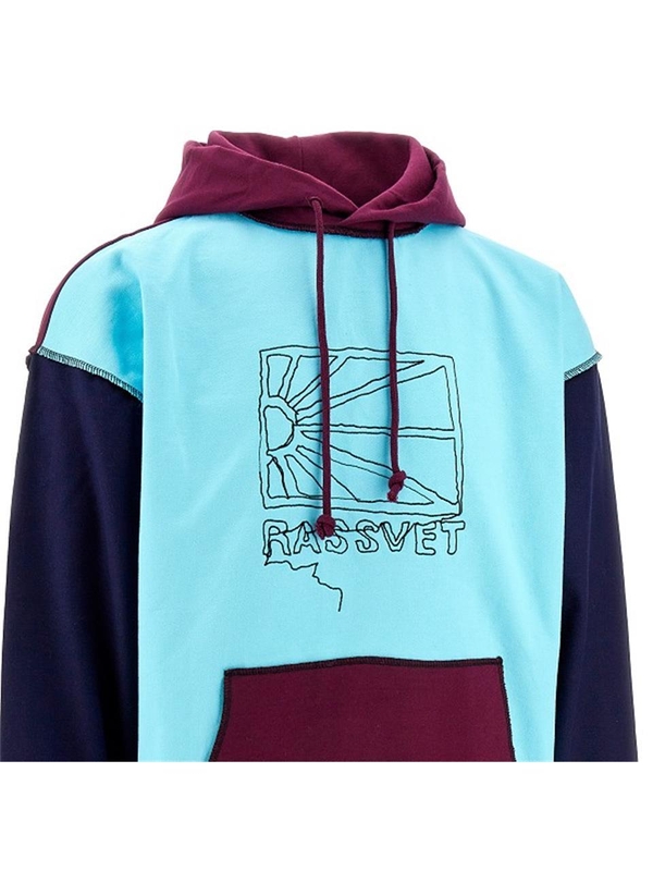 라스벳 SS24 RASSVET HOODIE PACC14T027COTTONLIGHT BLUE 2-LIGHT BLUE 2 Multicolor