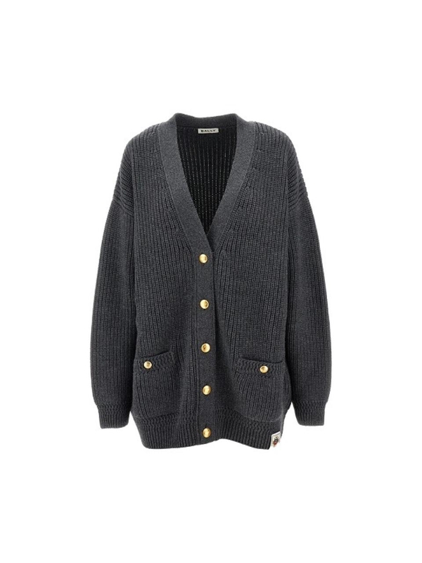 발리 FW24 BALLY CARDIGAN WKN07QWO046U740-U740 Grey