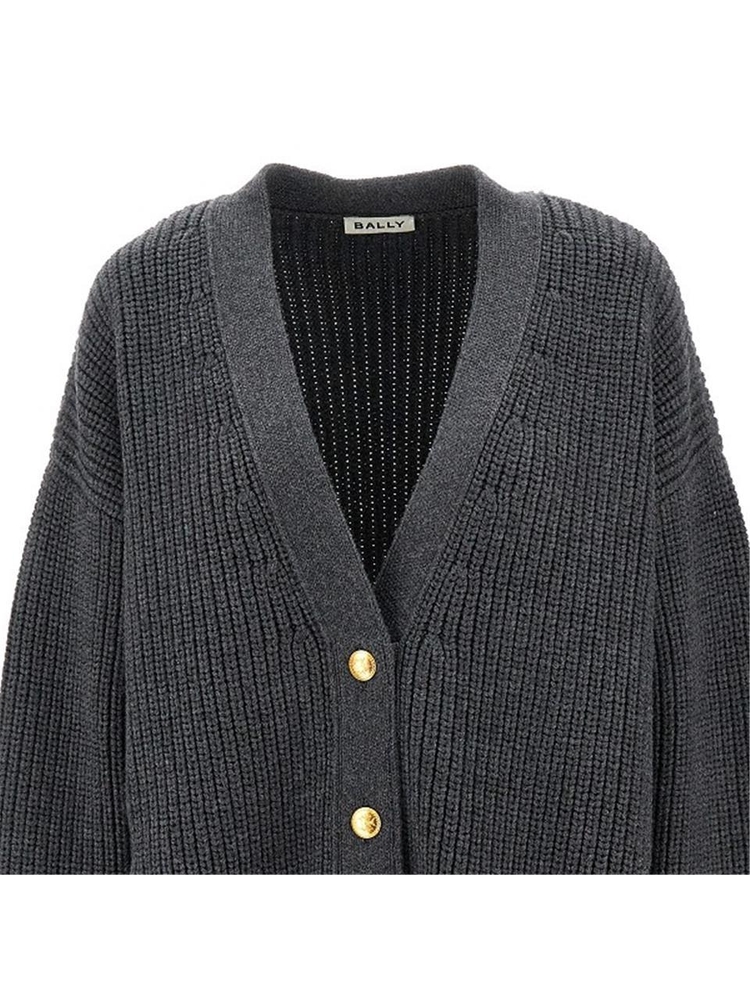 발리 FW24 BALLY CARDIGAN WKN07QWO046U740-U740 Grey