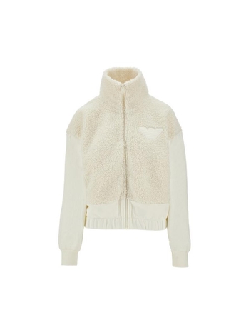 엠포리오 아르마니 FW24 EMPORIO ARMANI FLEECE ZIP UP JACKET 1649074F25692810-92810 White