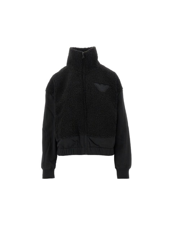 엠포리오 아르마니 FW24 EMPORIO ARMANI FLEECE JACKET 1649074F25600020-00020 Black