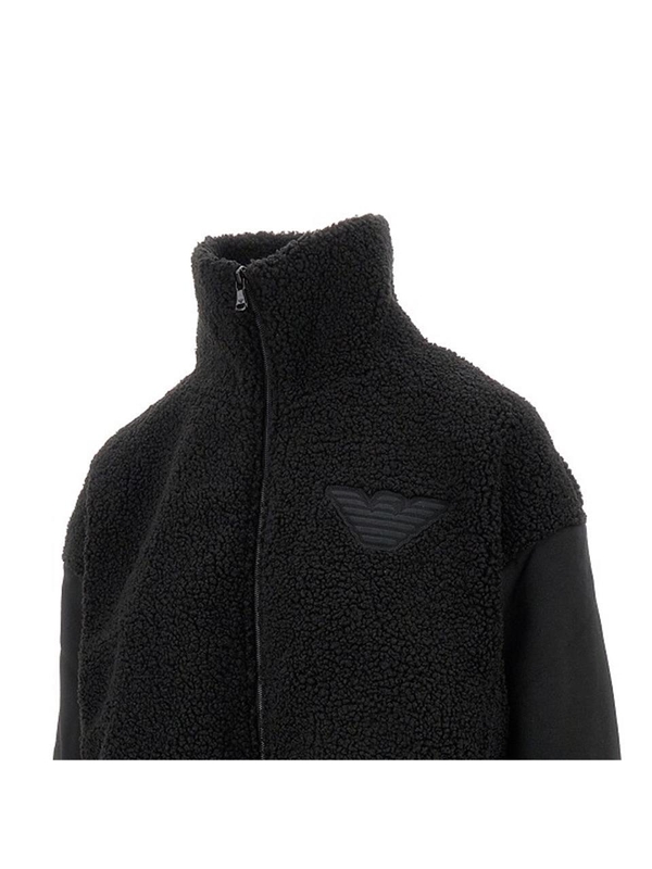 엠포리오 아르마니 FW24 EMPORIO ARMANI FLEECE JACKET 1649074F25600020-00020 Black