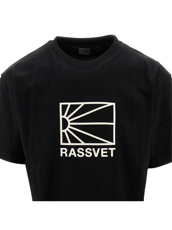 라스벳 FW24 RASSVET T-SHIRT PACC15T001.BLACK 1-BLACK 1 Black