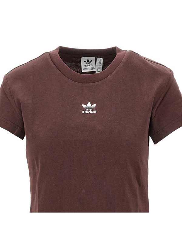 아디다스 오리지널 FW24 ADIDAS ORIGINALS T-SHIRT IY2433.SHABRN-SHABRN Brown