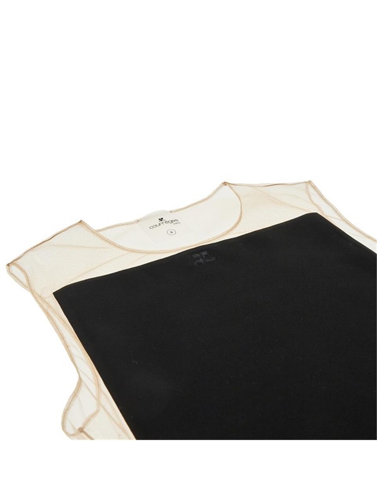 꾸레쥬 FW24 COURREGES TOP 424JBD112PL0159.B099-B099 Black