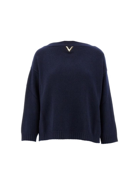 발렌티노 FW24 VALENTINO KNITWEAR 5B3KC58B8NW598-598 Blue