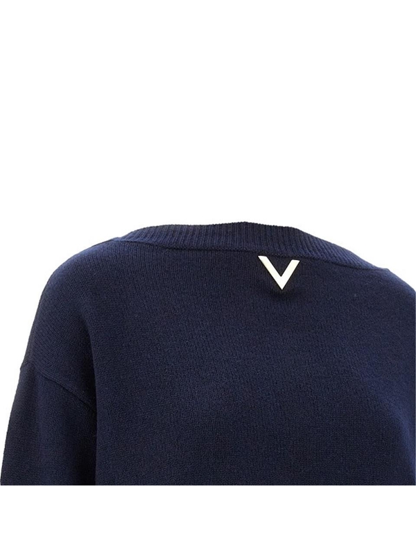 발렌티노 FW24 VALENTINO KNITWEAR 5B3KC58B8NW598-598 Blue