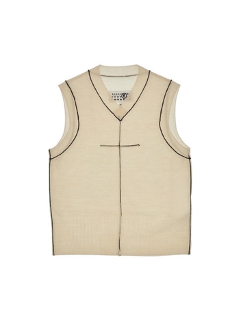 MM6 FW24 MM6 VEST S52FB0090M13037102-102 White