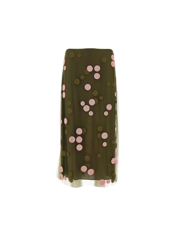 펜디 FW24 FENDI SKIRT FQ7595ARUUF0TGC-F0TGC Green