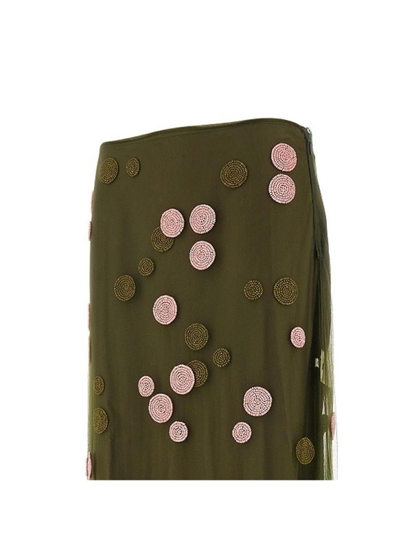 펜디 FW24 FENDI SKIRT FQ7595ARUUF0TGC-F0TGC Green