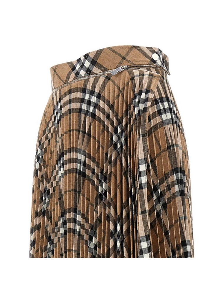 버버리 FW24 BURBERRY SKIRT 8093011.C1202-C1202 Brown