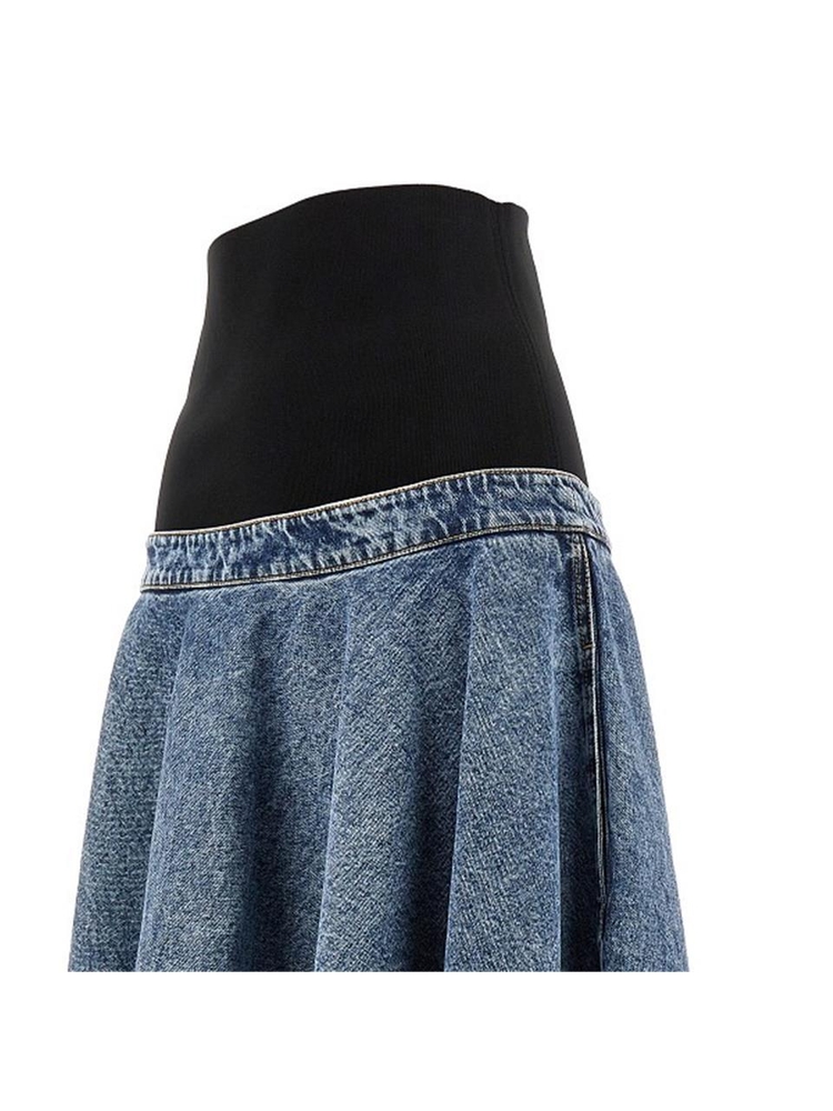 알라이아 FW24 ALAIA SKIRT AA9J05446T535524-524 Blue