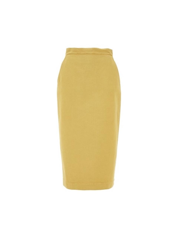 막스마라 SS24 MAX MARA SKIRT DENVER.019-019 Yellow