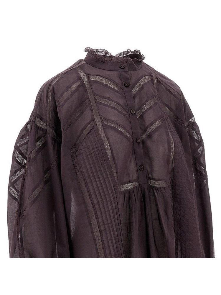 이자벨마랑 에뚜왈 FW24 ISABEL MARANT ETOILE SHIRT HT0486FAB3J06E86DU-86DU Purple