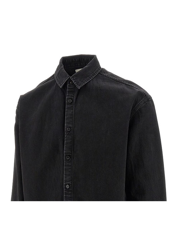 생로랑 FW24 SAINT LAURENT SHIRT 800328Y32XA1158-1158 Black