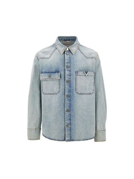 발렌티노 SS24 VALENTINO SHIRT 4V3DB02R9YQ508-508 Blue