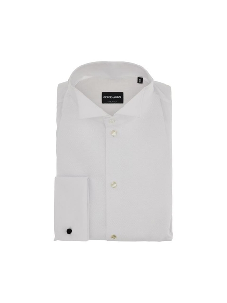 조르지오 아르마니 SS24 GIORGIO ARMANI SHIRT 1SGCCZS2TZ200U0BN-U0BN White