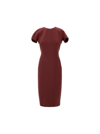 빅토리아베컴 FW24 VICTORIA BECKHAM DRESS 1324WDR005232A.DEEP MAHOGANY-DEEP MAHOGANY Red